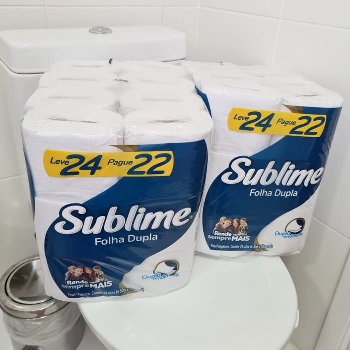 Papel Higiênico Folha Dupla Sublime Softys - 24 Rolos 30m