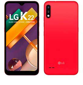 Smartphone K22 Red LG, com Tela de 6,2, 4G, 32GB,e Câmera Dupla de 13 MP + 2 MP - LMK200BMW.ABRARD