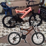 Bicicleta Colli Gps Dupla Suspensão Full Aro 20 21v Cor PRETO C/ LARANJA NEON Tamanho do quadro 14