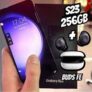 Smartphone Samsung Galaxy S23 256GB Preto 5G – 8GB RAM + Galaxy Buds FE Sem Fio