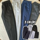 Kit 3 Calças Jogger Flaneladas – Oferta Relâmpago
