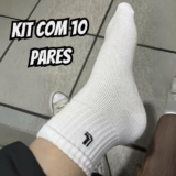 Kit Com 10 Pares De Meia Cano Longo Adulto Lupo