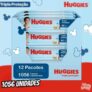 Kit Huggies Lenço Umedecido Tripla Proteção Regular 1056 unidades