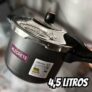 Panela Pressão Fechamento Externo Turbo 4.5L Antiaderente Alegrete Turbo